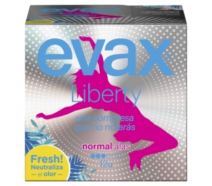 COMPRESA LIBERTY NORMAL ALAS EVAX 12 UDS.