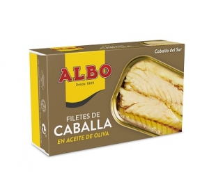 FILETES DE CABALLA ACEITE OLIVA ALBO 80 GR.