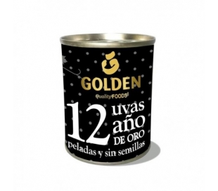 UVAS EN ALMIBAR PELADAS Y S/SEMILLA AÑO DE ORO 120 GR.