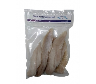 FILETE MERLUZA SIN PIEL VACIO, CONGELADO AQUAMAR 510 GRS.