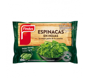 ESPINACA HOJA FINDUS 400 GR.