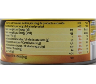 ATUN ACEITE VEGETAL CAMPOS 260 GRS.