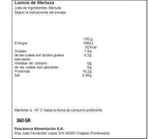 LupaOnline  FILETE MERLUZA ALTEZA S/P 400G