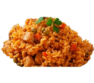 ARROZ AMARILLO POLLO, PESO APROX. 250 GRS.