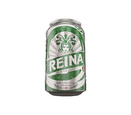 CERVEZA PREMIUM REINA ORO LATA 33 CL.