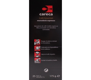 CAFE SOLUBLE DESCAFEINADO,SOBRES CARECA PACK 25X7 GRS.