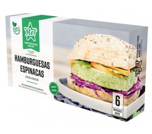 HAMBURGUESA ESPINACAS MEL 360 GRS.