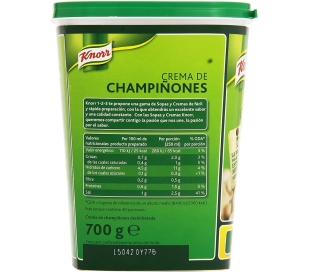 CREMA CHAMPIÑONES KNORR 700 GR.