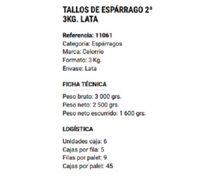 TALLOS ESPARRAGO CELORR3K