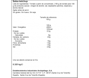 CATCHUP TRADICIONAL LIBBYS 325 GR.