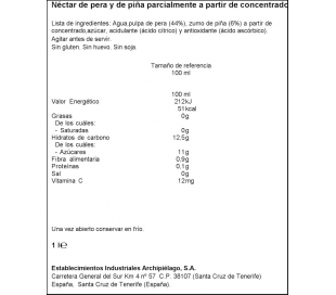 NECTAR PERA PIÑA LIBBYS 1 L.