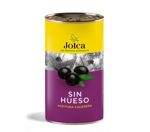 ACEITUNAS NEGRAS SIN HUESO JOLCA LATA 150 GR