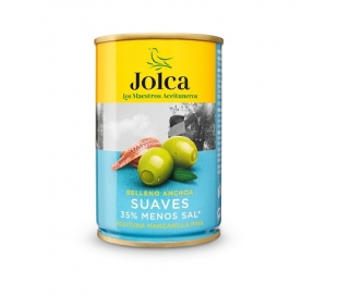 ACEITUNA SUAVES R/ANCHOA JOLCA LATA 130 GR.