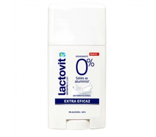 DESODORANTE STICK EXTRA EFICAZ, ANTIIRRITACIONES LACTOVIT 50 ML.