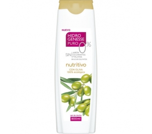 GEL DE BAÑO NUTRITIVO, CON OLIVA HIDROGENESSE 800 ML.
