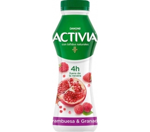 YOGUR LIQUIDO ACTIVIA GRANADA Y FRAMBUESA DANONE 280 GRS.