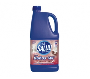 LEJIA CON DETERGENTE, BAÑOS-WC LA SALUD 2 L.