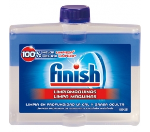 LIMPIADOR MAQUINA LAVAVAJILLAS FINISH 250 ML.