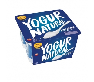 YOGUR NATURAL AZUCARADO REINA PACK 4X125 GRS.