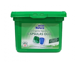 DETERGENTE CÁPSULAS HIDROSOLUBLES DUO ARCON NATURA 500 GR.20 CAPSULAS