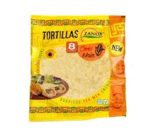 FAJITAS TORTILLAS DE MAIZ ZANUY 320 GRS. 8 UDS.