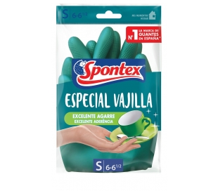 GUANTE VAJILLA 6-6 1/2 SPONTEX 2 UD.