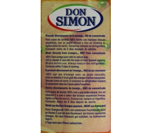 ZUMO NARANJA EXPRI.PULPA DON SIMON 1 L.