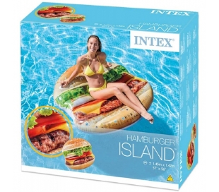 COLCHONETA HINCHABLE HAMBURGUESA 145X142 1 UD. R-58780EU