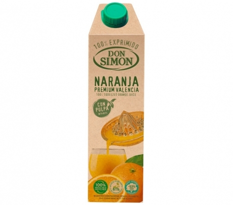 ZUMO NARANJA EXPRI.PULPA DON SIMON 1 L.