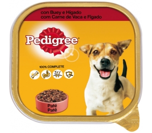 COMIDA PERRO PATÉ CON BUEY E HÍGADO PEDIGREE 300 GR.TARRINA