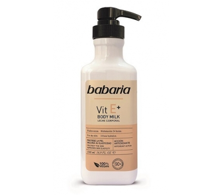 body-milk-vitamina-e-babaria-500-ml