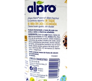 YOGUR SOJA CON AVENA ALPRO 500 GRS.