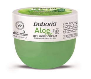 GEL BODY CREAM ALOE FRESH BABARIA 400 ML.