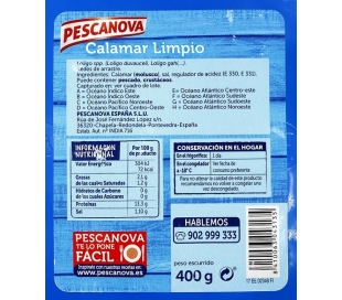 CALAMAR LIMPIO PESCANO400