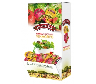VINAGRE VINO TINTO BORGES MONODOSIS 168X10 ML.