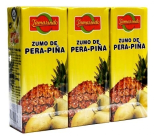 ZUMO PERA PIÑA TAMARINDO PACK 3X200 ML.