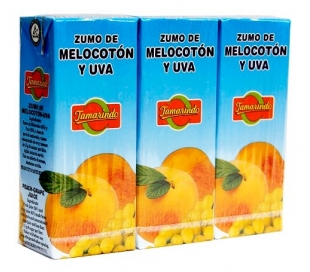 ZUMO MELOCOTON TAMARINDO PACK 3X200 ML.