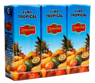ZUMO TROPICAL TAMARINDO PACK 3X200 ML.