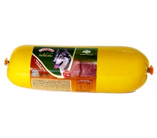 COMIDA PERRO SALCHICHA CARNES CON ARROZ Y Z CANIBAQ 1 KG.