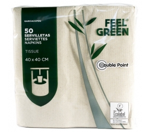 SERVILLETA 19G/M2 39X39 CM DOUBLE POINT 50 UN.