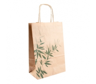 BOLSA CON ASAS "FEEL GREEN" 80G/M2 20+10X29CM SOS 50 UN. REF.09307