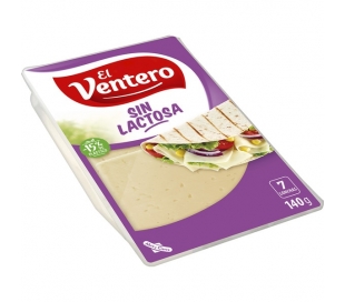 QUESO SIN LACTOSA MEZCLA TIERNO EL VENTERO 140 GR.