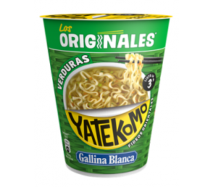 FIDEOS ORIENTALES VERDURAS YATEKOMO VASO 59 GR.