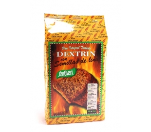 PAN TOSTADO INTEGRAL DEXTRIN SEMILLAS LINO SANTIVERI 300 GR.