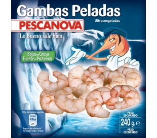 GAMBA PELADA PESCANOVA 240 GR.