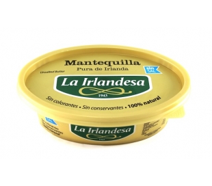 MANTEQUILLA SIN SAL LA IRLANDESA 250 GRS.