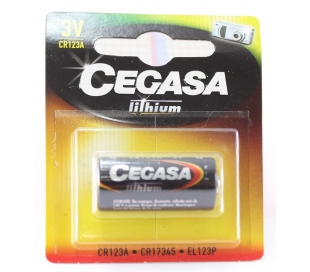 PILAS LITIO CR123A CEGASA 1 UD.