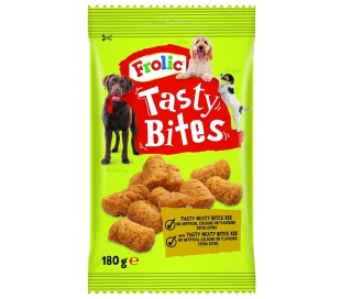 SNACK PERRO TASTY BITES FROLIC 180 GR.