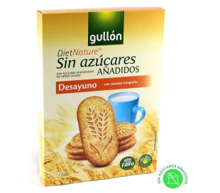 GALLETAS DESAYUNO GULLON DIET NATURE 216 GR. 6 UN.