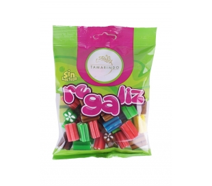 GOLOSINAS GOMA REGALIZ PISTONES SURTIDOS TAMARINDO 200 GR.